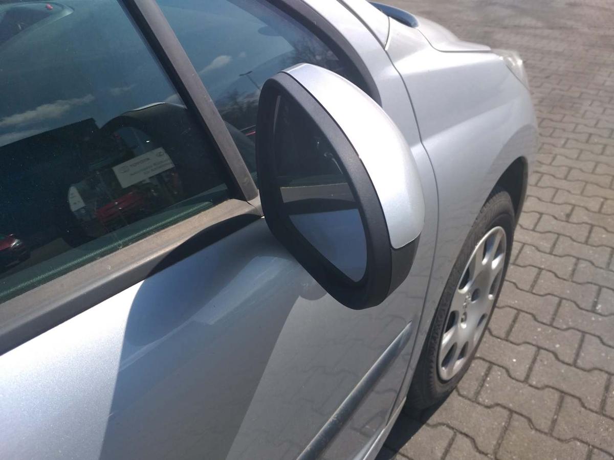 Peugeot 207 original Au&szlig;enspiegel rechts manuell verstellbar EZR Aluminium Grau Bj.2007